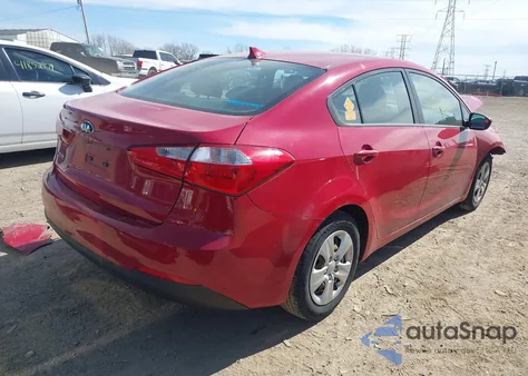 2016 Kia Forte Lx из США, поврежденный, VIN KNAFK4A64G5548835